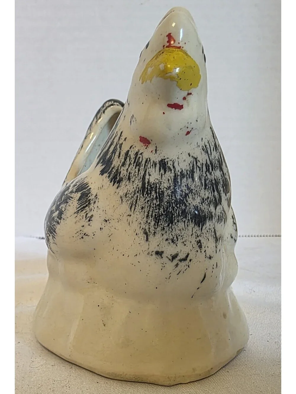 Vintage Ceramic Chicken and Rooster Cream & Sugar Set.  Made in Japan